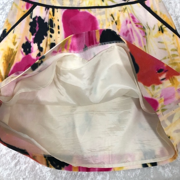 Anthropologie Tabitha abstract watercolor skirt women’s size 6 w/pockets - Picture 4 of 8